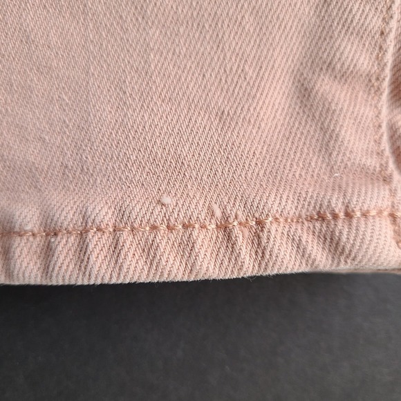 Old Navy Extra High Rise Jeans 24 Curvy Ski-Hi Straight Dusty Pink Smooth - Picture 12 of 12